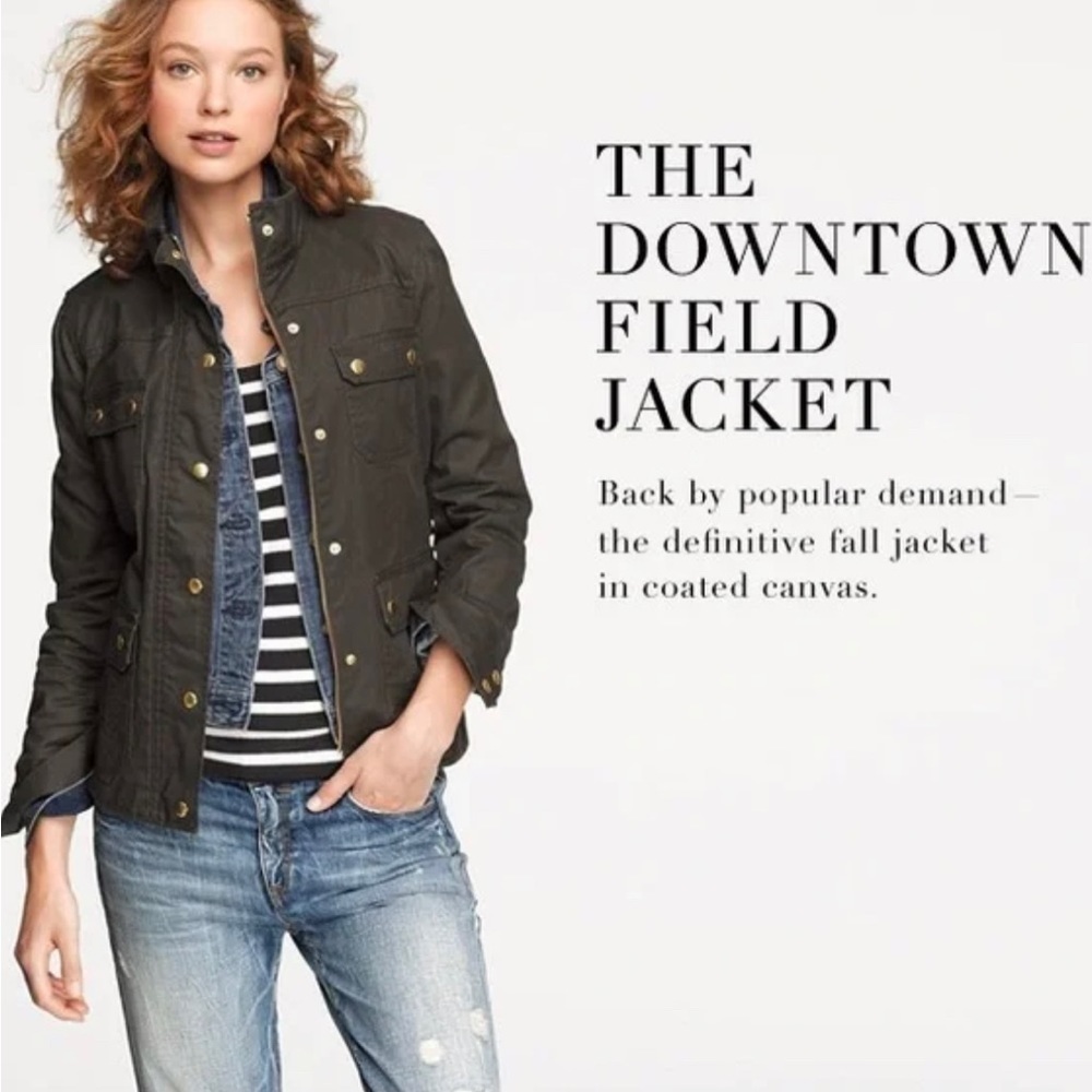 J.CREW | The Relaxed Boyfriend Field Jacket Mossy Green